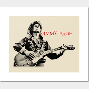 jimmy page retro vintage Posters and Art